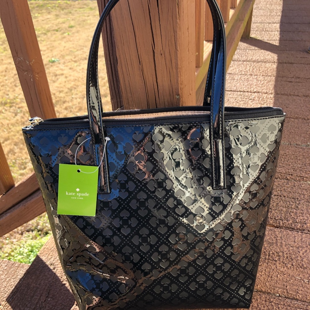 Kate Spade patent leather black handbag